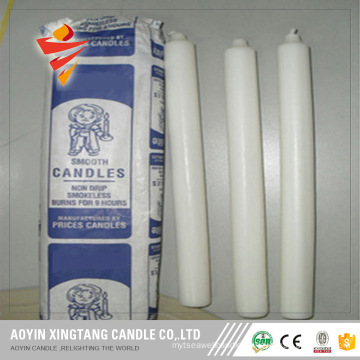 White Candles Made by Paraffin Wax